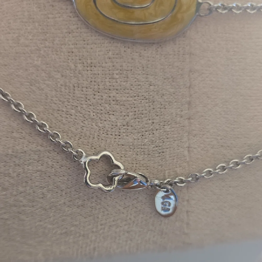 Lauren G Adams Silver Station Silver & Enamel Swirl Necklace